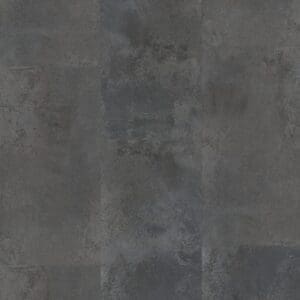Close up of Oxyde Silver Black luxury vinyl tile showing dark grey stone texture