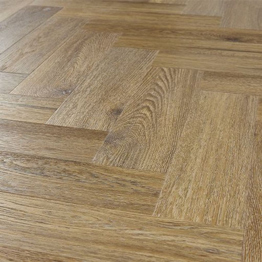 Angled perspective of the installed Abingdon Tapestry Chestnut flooring highlighting the texture