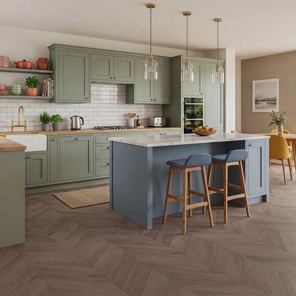 Patterdale Aged Oak Chevron