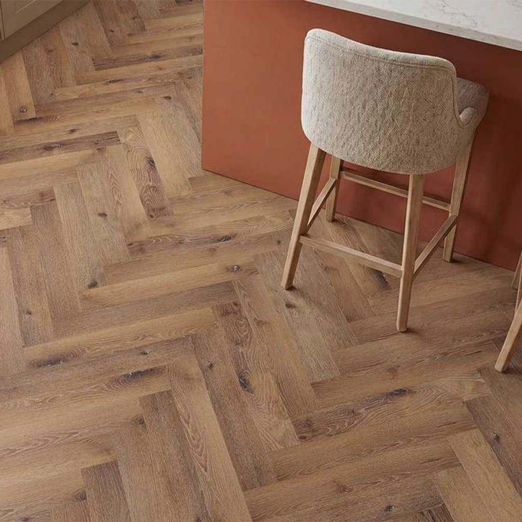 Ambleside Smoked Oak Herringbone