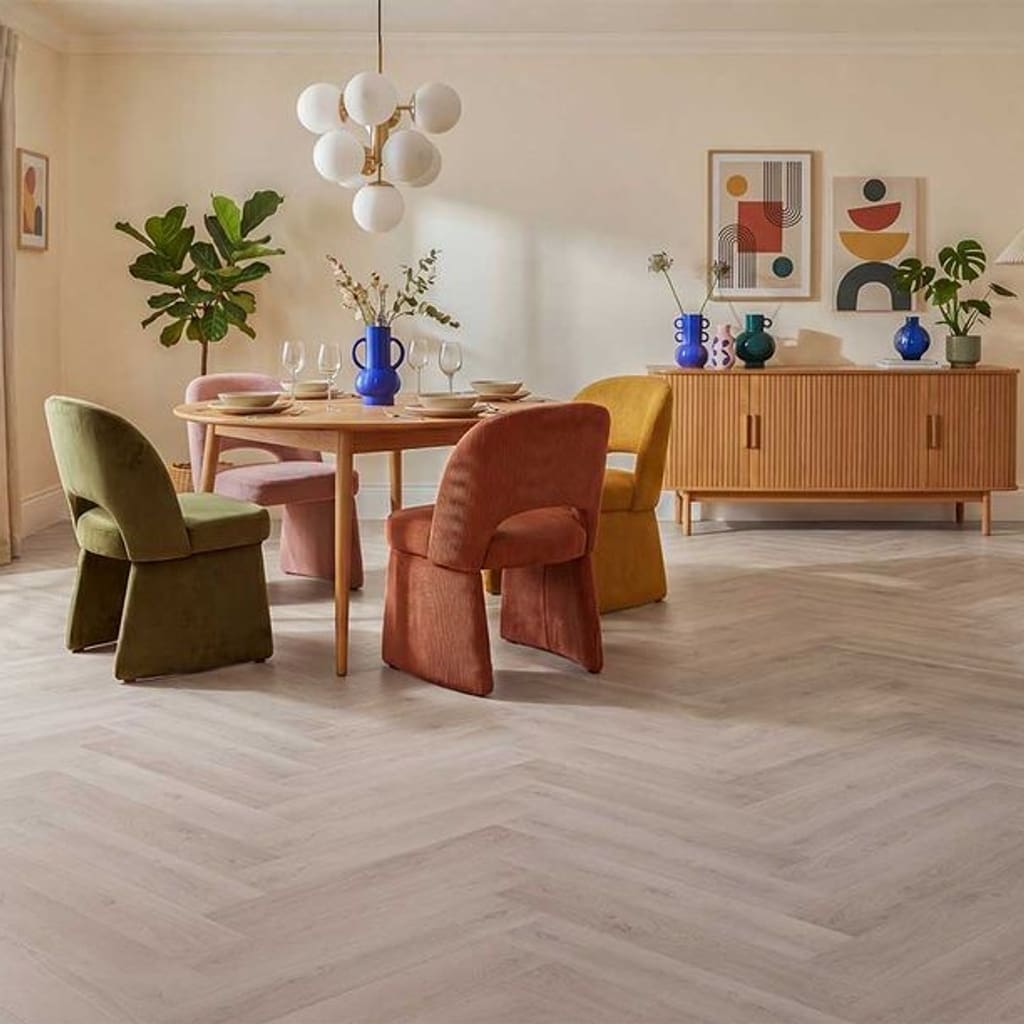 Borrowdale Grey Oak Herringbone